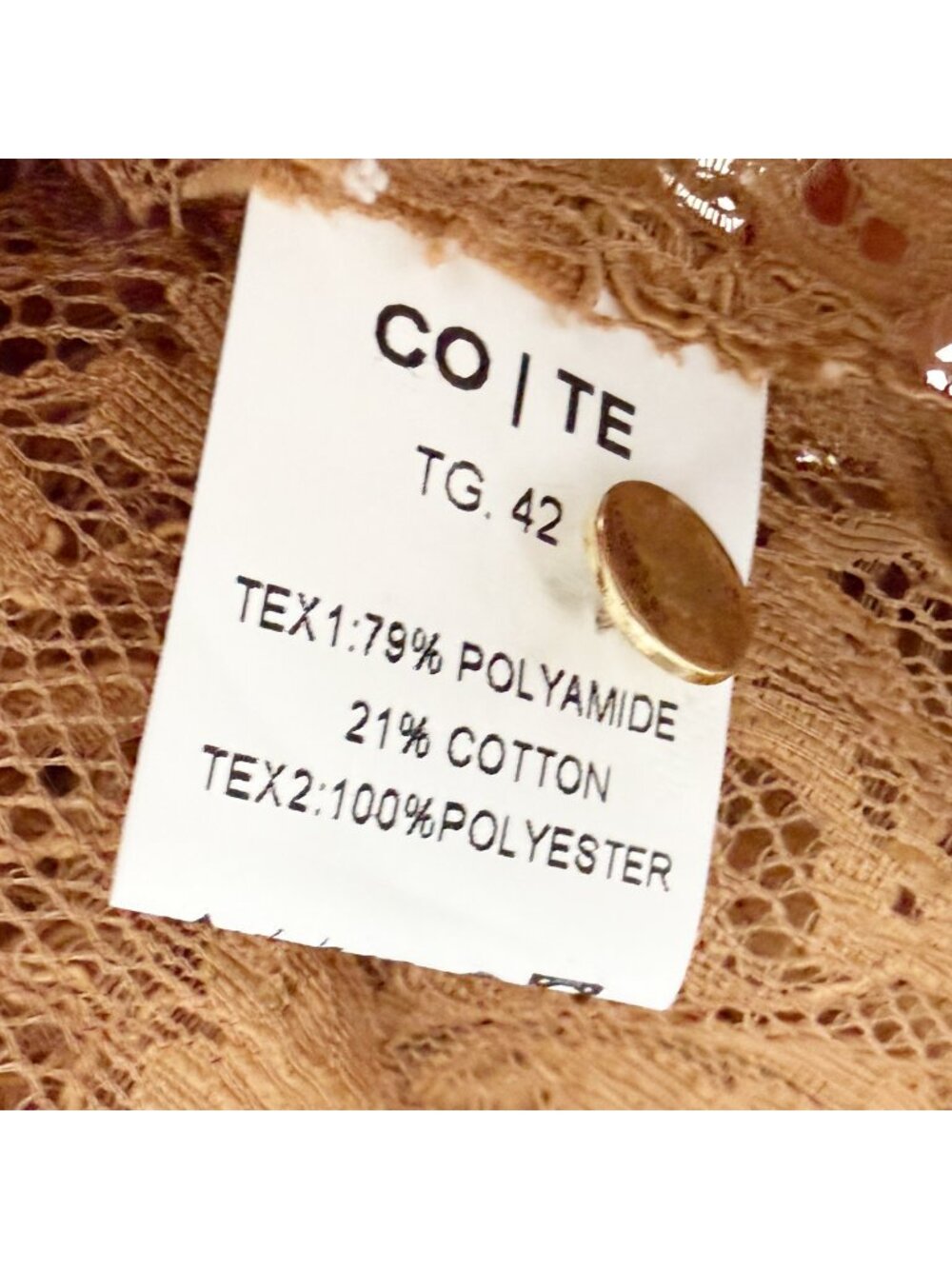 CO|TE Brown Shirt Striped Lace Detail Bow Blouse - Picture 8 of 10